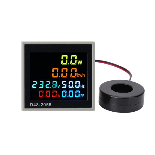 D48-2058 AC Voltmeter Ammeter Wattmeter Power Energy Frequency Meter AC 110V 220V Volt Amp Hz Power